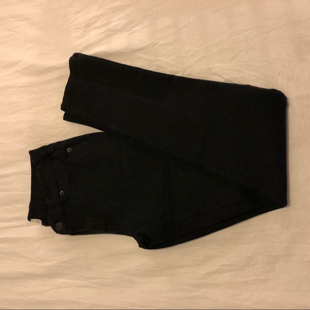 Thick stretchy black pants